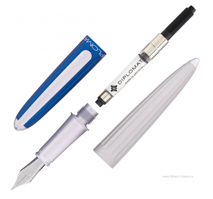 Stilou Diplomat Aero Blue Silver [6]