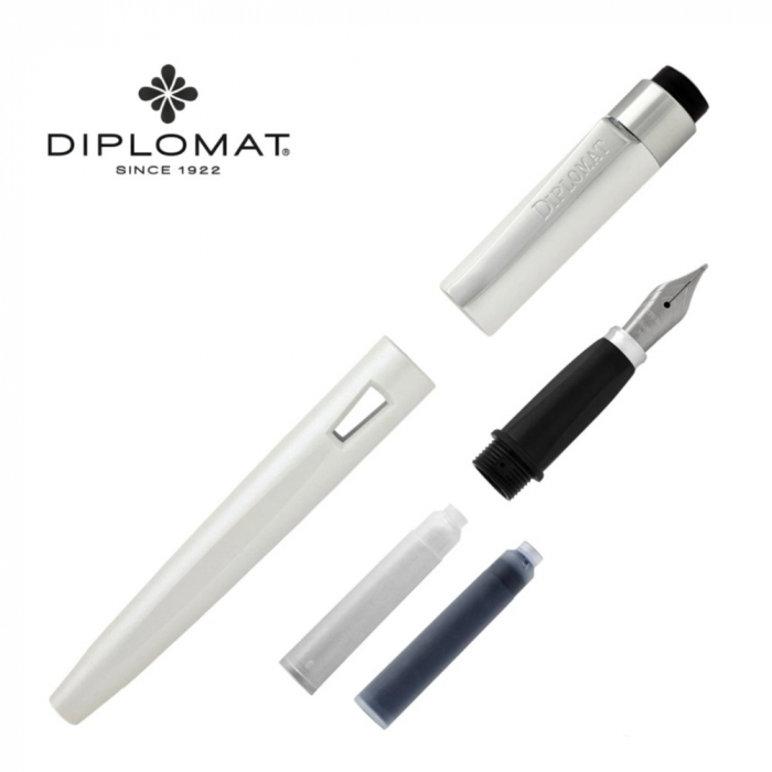 Stilou Magnum Pearl White, Diplomat [2]