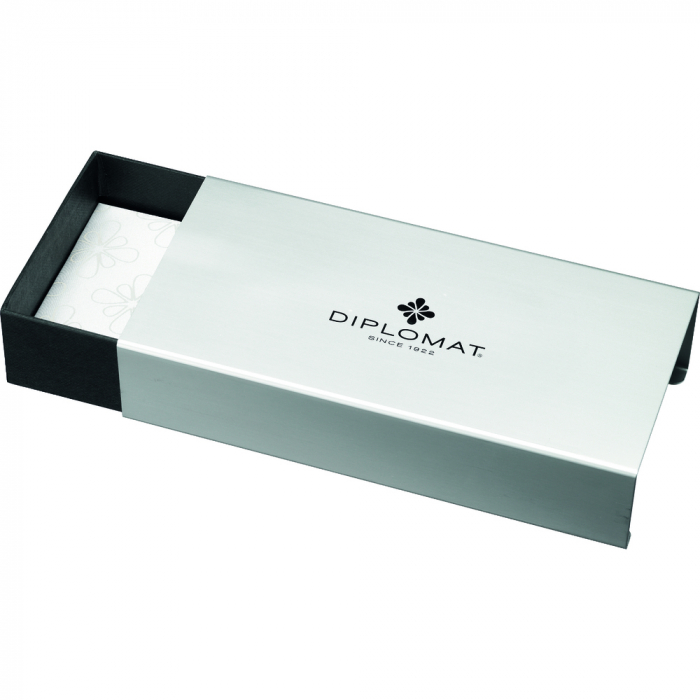 Stilou Excellence A plus Rhomb Guilloche Lapis Black cu penita M 14k, Diplomat [2]