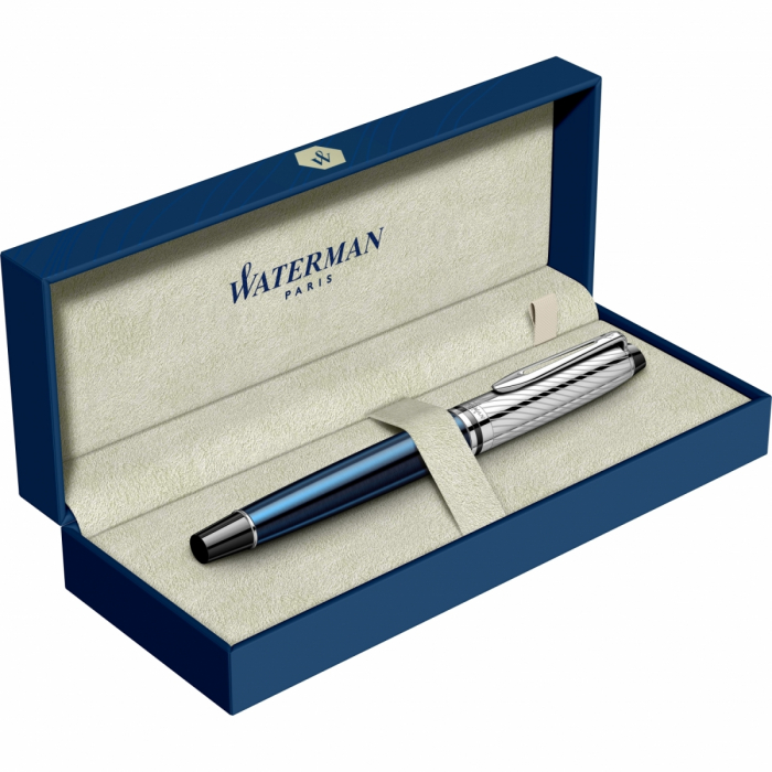 Stilou Expert DeLuxe Metallic Stone Blue Laquer NPT, Waterman [4]
