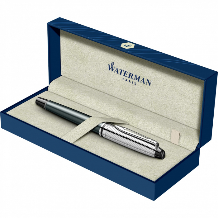 Stilou Expert DeLuxe Metallic Stone Grey Laquer NPT, Waterman [2]