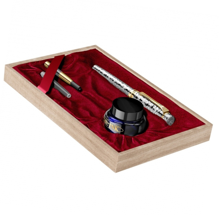 Stilou Hammered Sterling Silver Migaki GT 0.5 M, Platinum [8]