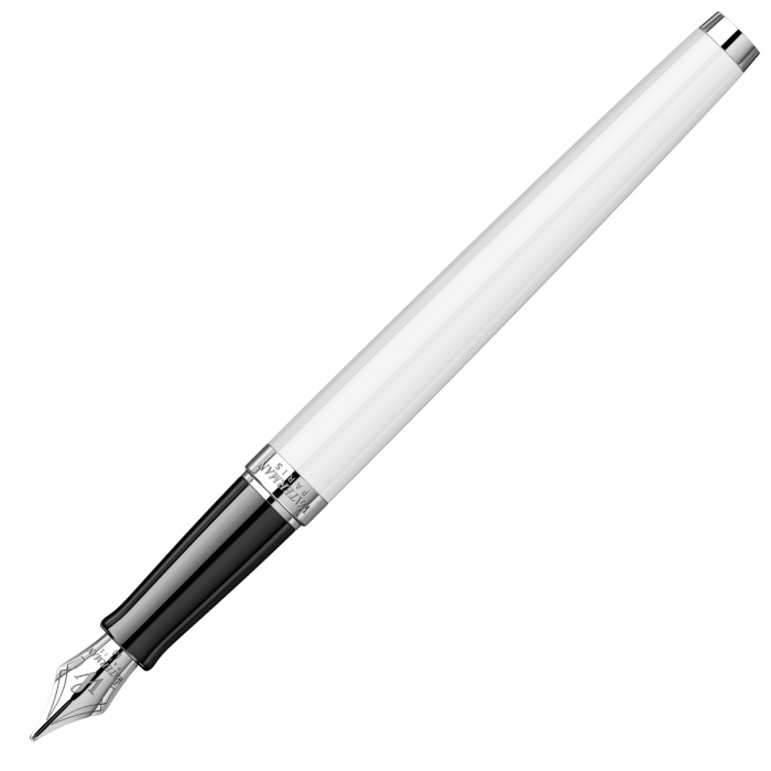 Set Stilou Hemisphere Colour Blocking Black & White PDT in cutie cu etui, Waterman [7]