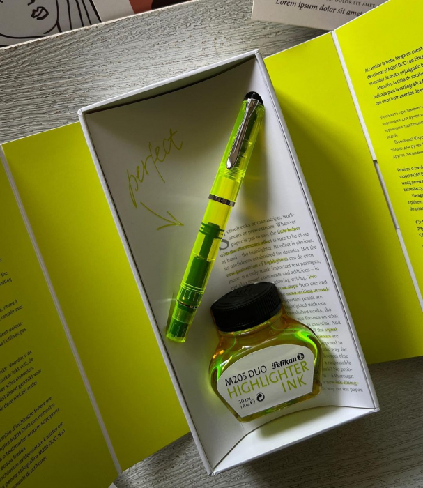 Stilou Highlighter M205 Duo Yellow Pelikan - Editie Speciala [5]
