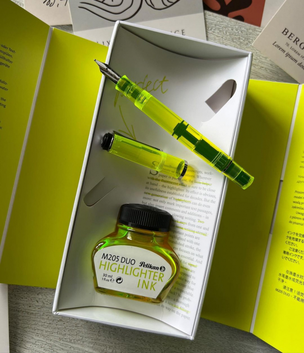 Stilou Highlighter M205 Duo Yellow Pelikan - Editie Speciala [4]