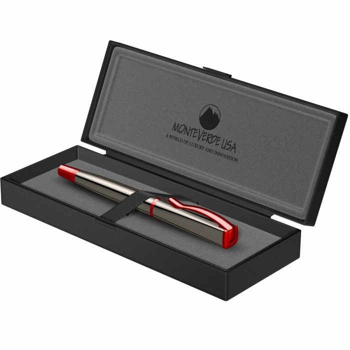 Stilou Impressa Gun Metal Red RMT, Monteverde USA [2]