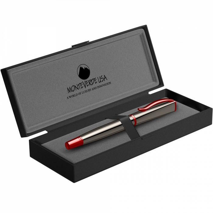 Stilou Impressa Gun Metal Red RMT, Monteverde USA [6]