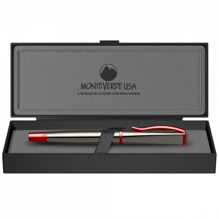 Stilou Impressa Gun Metal Red RMT, Monteverde USA [4]