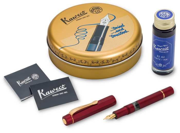 Stilou Kaweco PISTON SPORT AL Starter Set Bordeaux/Gold [2]