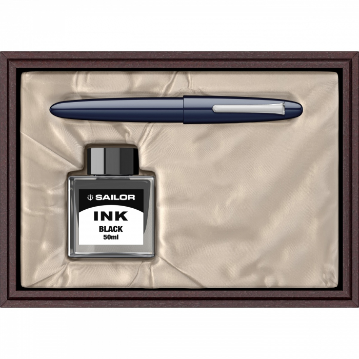 Stilou King of Pens Ringless Urushi Blue RHT 24K, King size, Sailor [2]