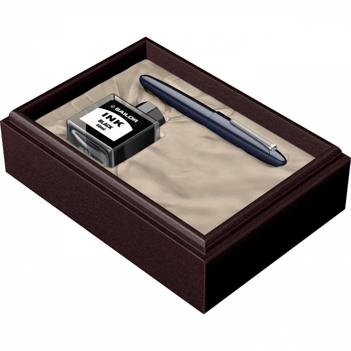 Stilou King of Pens Ringless Urushi Blue RHT 24K, King size, Sailor [11]