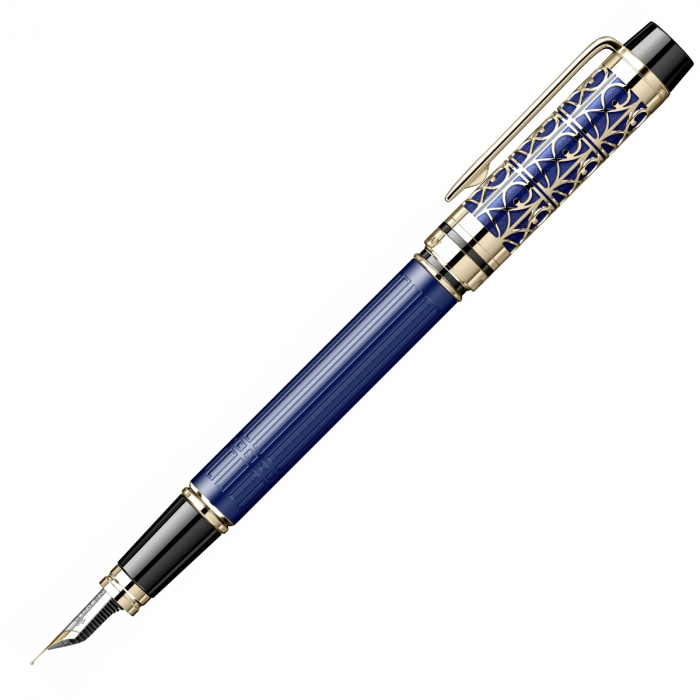 Stilou LE Bleu De Paris GT Stilou 18k Nib, Waterman [9]