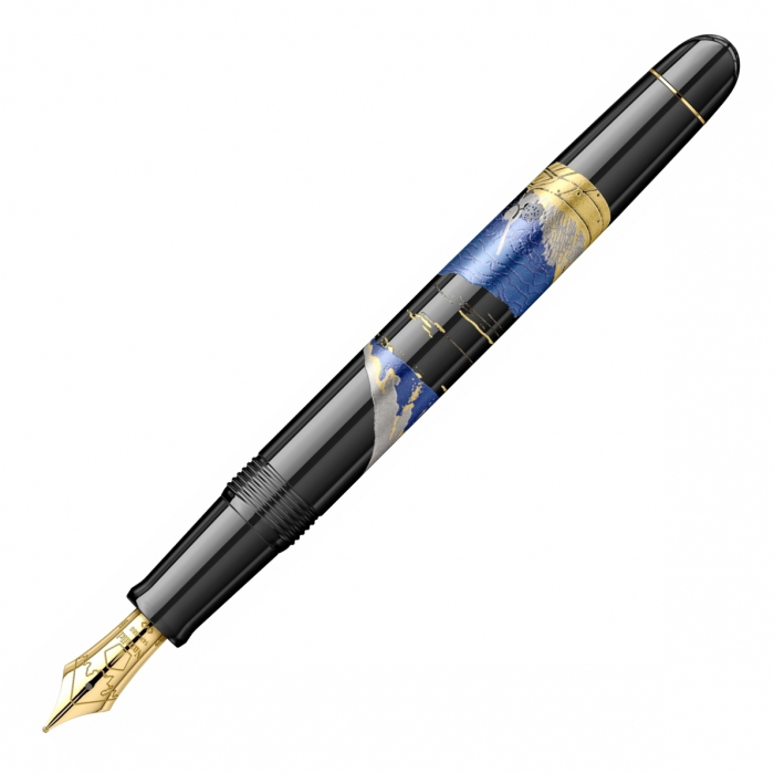 Stilou Maki-e Mt. Fuji And Ship GT 14k, Namiki [2]
