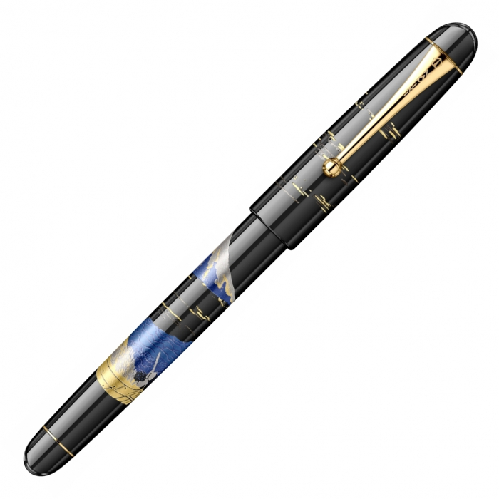 Stilou Maki-e Mt. Fuji And Ship GT 14k, Namiki [5]