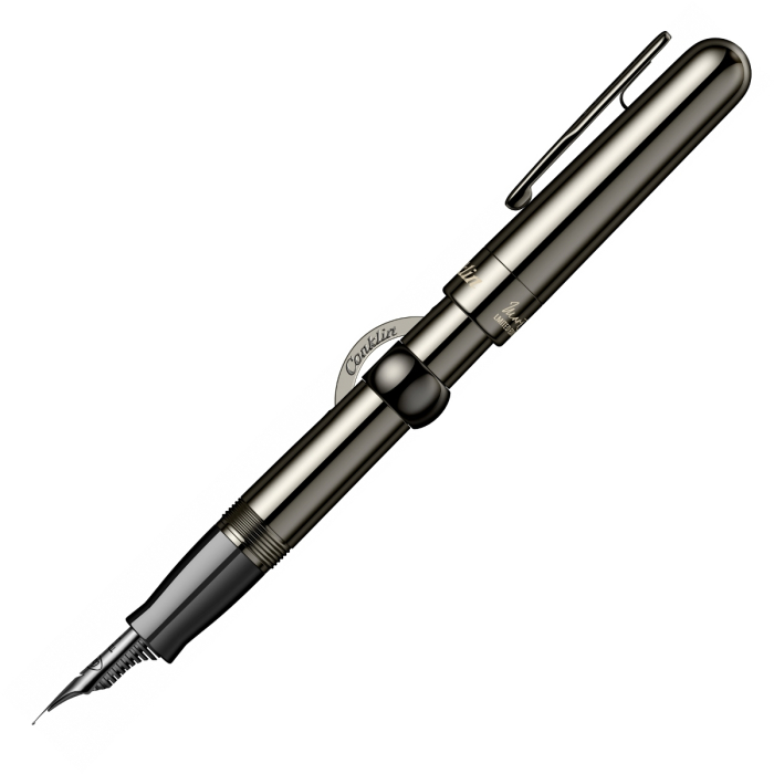 Stilou Mark Twain Crescent Filler Gun Metal GMT, Conklin [7]