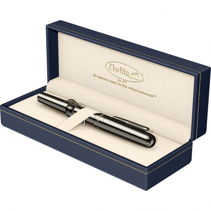 Stilou Mark Twain Crescent Filler Gun Metal GMT, Conklin [2]
