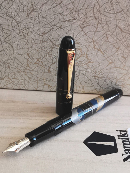 Stilou Maki-e Mt. Fuji And Ship GT 14k, Namiki [12]