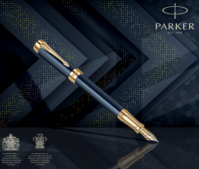 Stilou Parker Duofold Royal Centennial Prestige Blue Chevron GT [11]