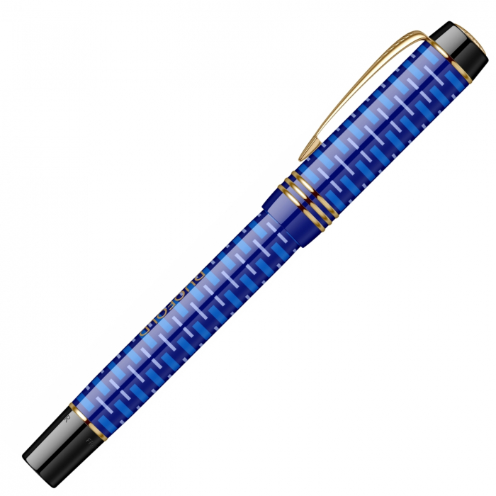 Stilou Parker Duofold Royal LE 100th Anniversary Blue GT, Centennial 18k [7]
