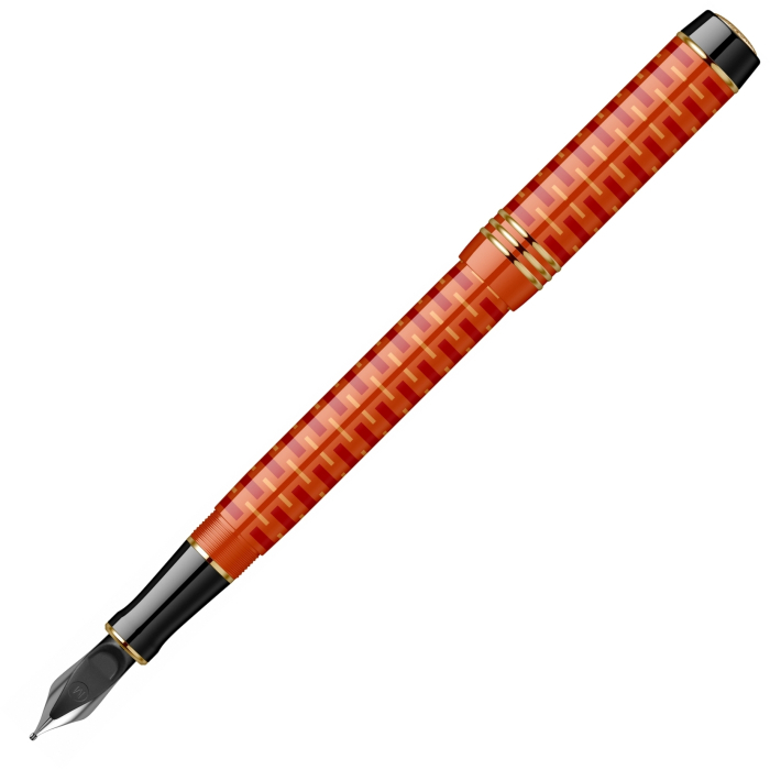 Stilou Parker Duofold Royal LE 100th Anniversary Red GT, Centennial 18k [5]