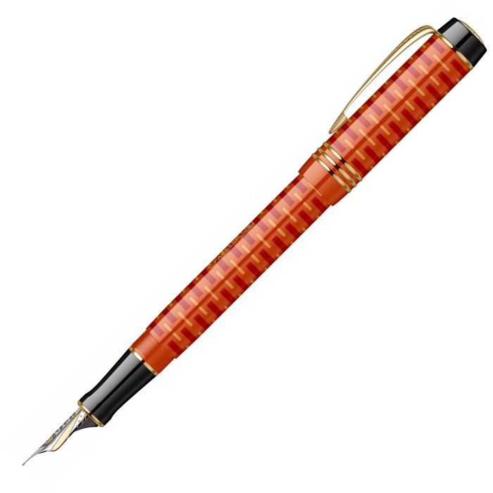 Stilou Parker Duofold Royal LE 100th Anniversary Red GT, Centennial 18k [7]