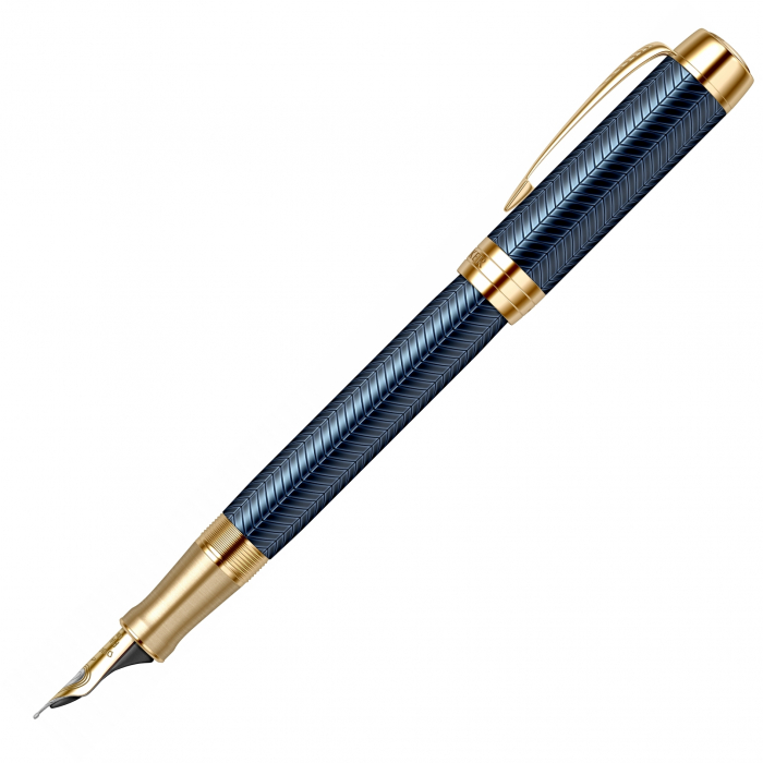 Stilou Parker Duofold Royal Centennial Prestige Blue Chevron GT [5]
