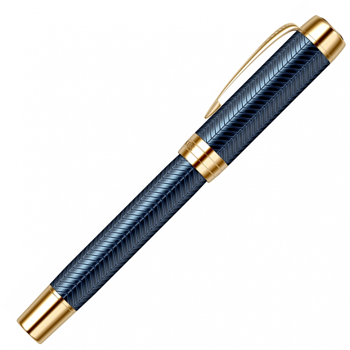 Stilou Parker Duofold Royal Centennial Prestige Blue Chevron GT [4]
