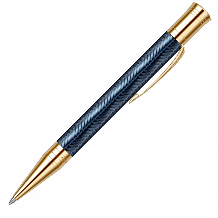 Pix Duofold Royal Prestige Blue Chevron GT, Parker [3]