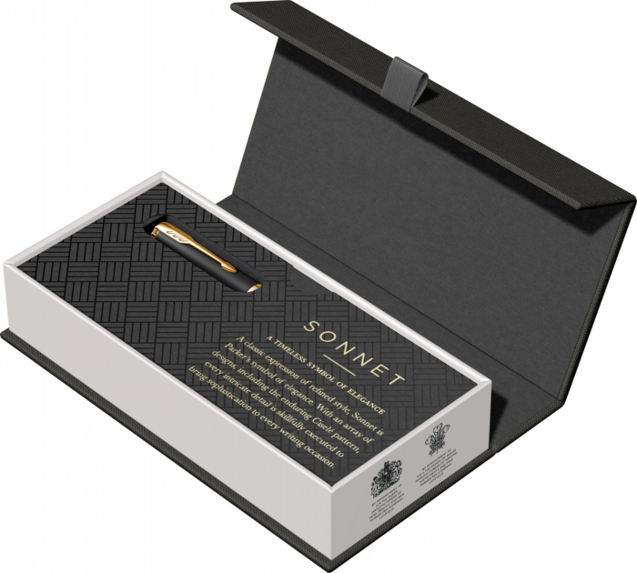 Stilou Parker Sonnet Royal Matte Black GT [5]