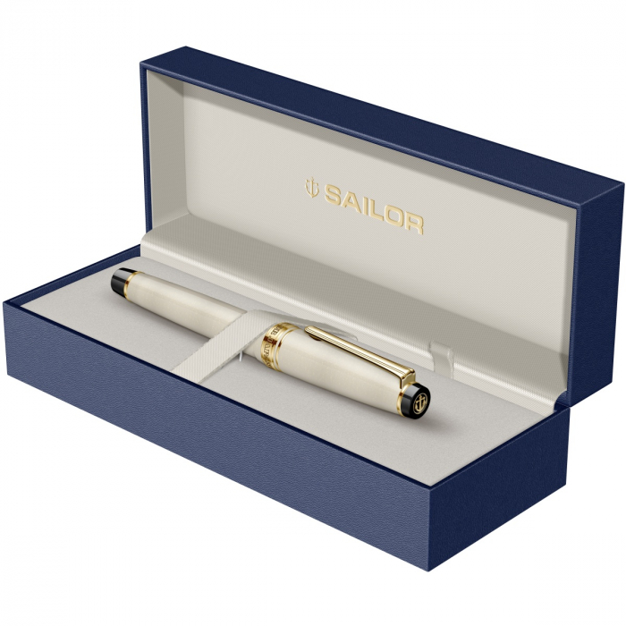 Stilou Pro Gear Meigetsu Ivory GT, Slim Size 14K, Sailor [8]