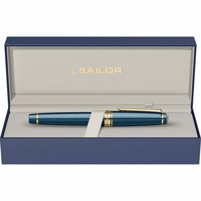 Stilou Pro Gear Fairy Tale Shikiori Vega Dark Blue GT, Slim Size 14K, Sailor [9]