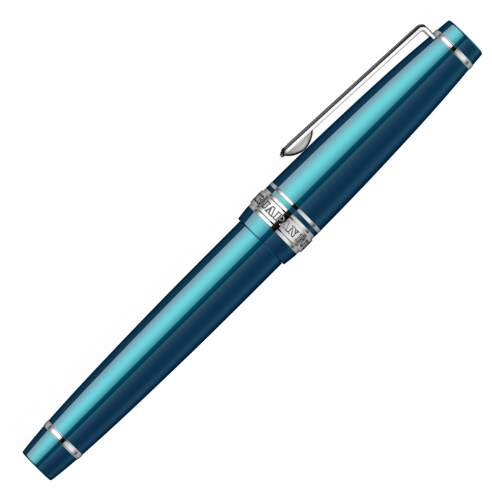 Stilou Pro Gear Slim Size Sapporo Metallic Blue RHT 14K, Sailor [6]
