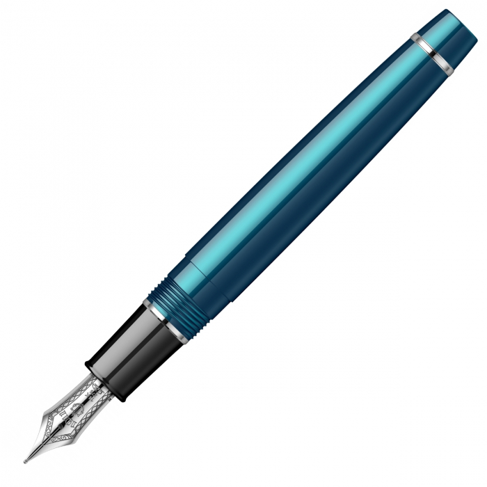 Stilou Pro Gear Slim Size Sapporo Metallic Blue RHT 14K, Sailor [4]