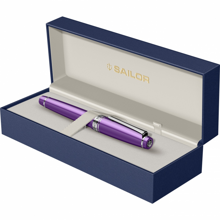 Stilou Pro Gear Sapporo Metallic Purple RHT, Slim Size 14K, Sailor [2]