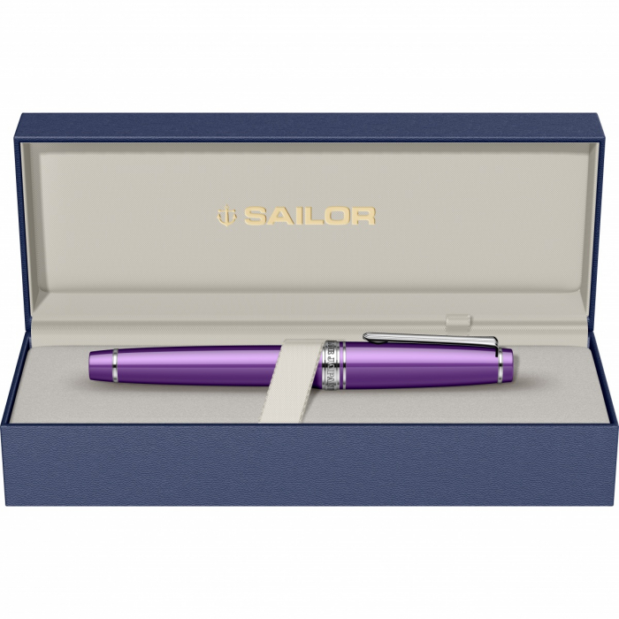 Stilou Pro Gear Sapporo Metallic Purple RHT, Slim Size 14K, Sailor [9]