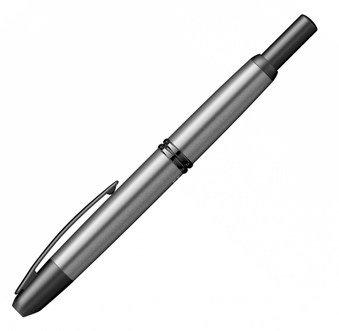 Stilou Pilot Capless Matte Black Trim Grey [4]
