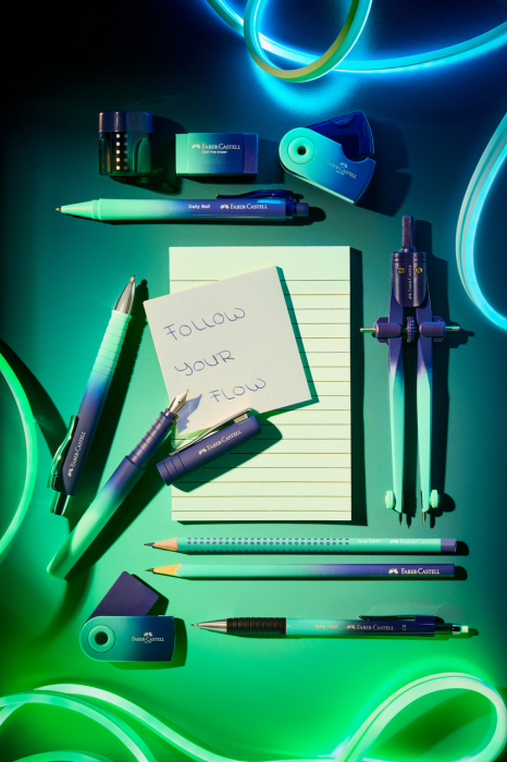 Stilou Poly Pen Flow Buzzing Blue, Faber-Castell [3]