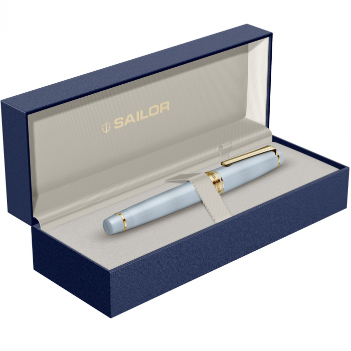 Stilou Pro Gear Fairy Tale Shikiori Grateful Crane Light Blue GT Slim Size14K, Sailor [9]