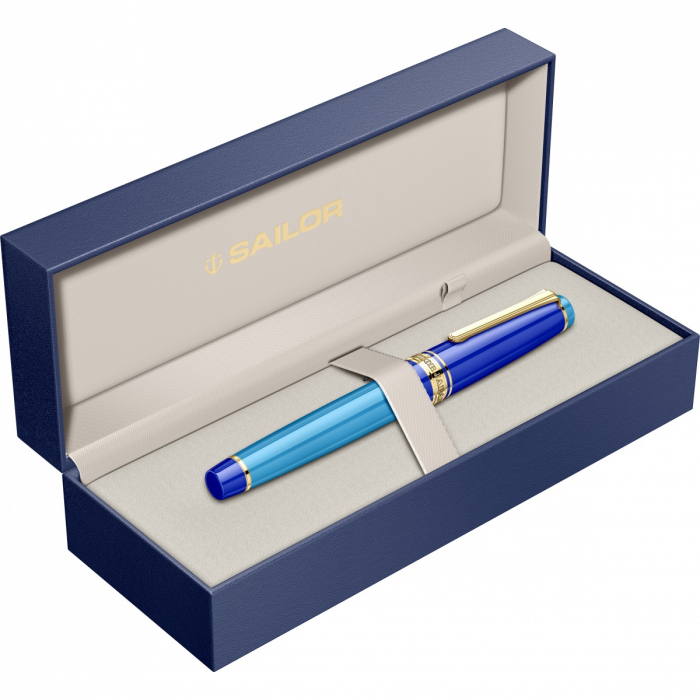 Stilou Pro Gear LP Blue Quasar GT Slim Size 14K, Sailor [8]