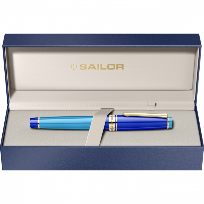 Stilou Pro Gear LP Blue Quasar GT Slim Size 14K, Sailor [9]