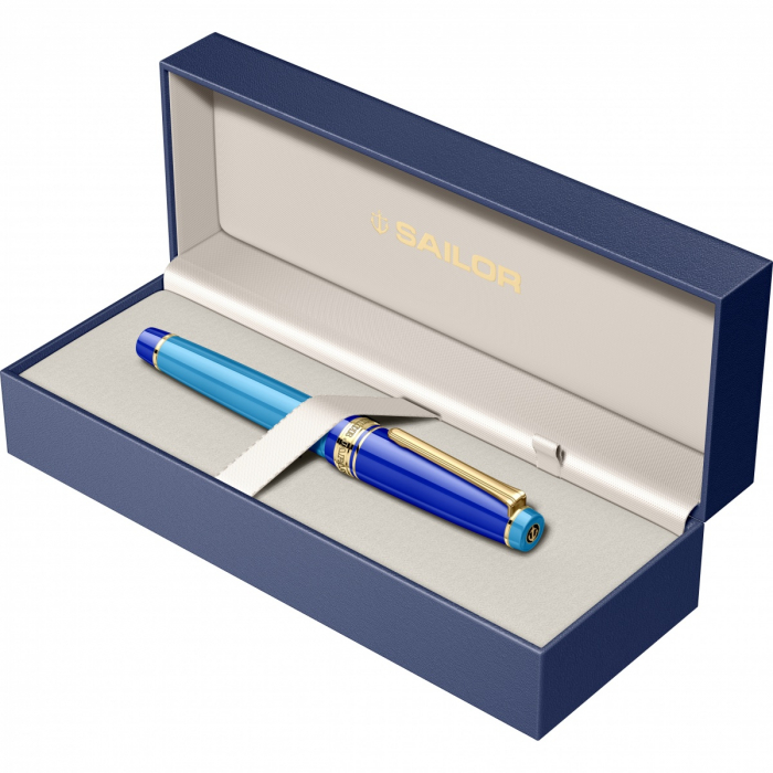 Stilou Pro Gear LP Blue Quasar GT Slim Size 14K, Sailor [2]