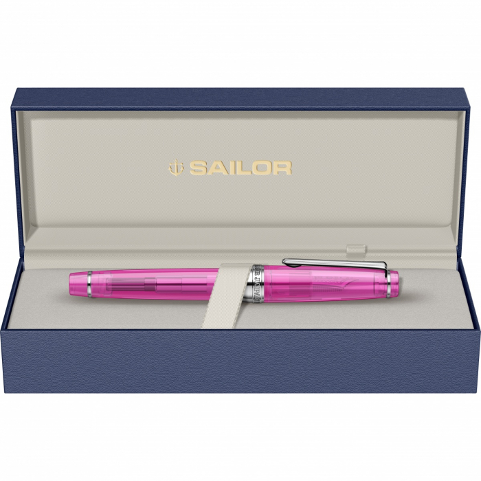 Stilou Pro Gear Slim Size Transparent Pink RHT 14K Sailor [7]
