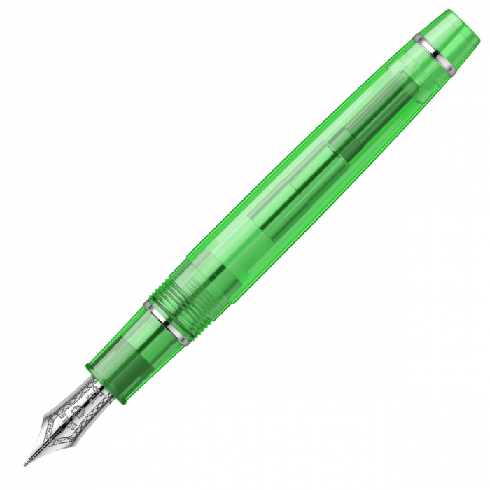Stilou Pro Gear Transparent Green RHT, Slim Size 14K, Sailor [6]