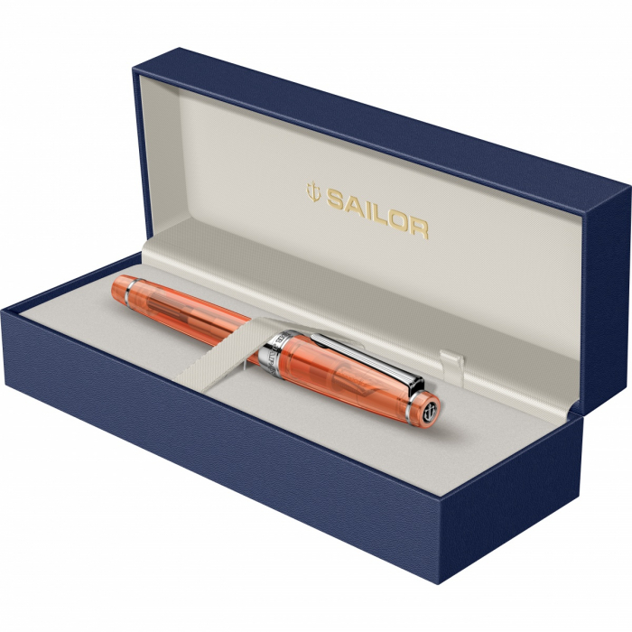 Stilou Pro Gear Transparent Orange RHT Slim Size 14K, Sailor [2]