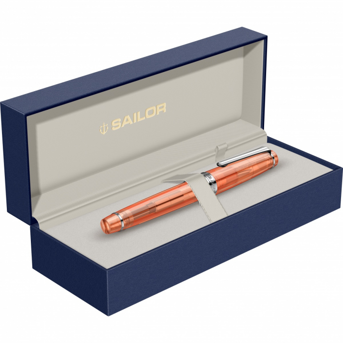 Stilou Pro Gear Transparent Orange RHT Slim Size 14K, Sailor [9]