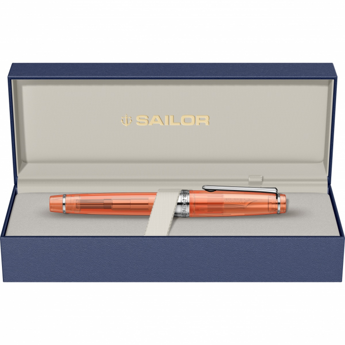 Stilou Pro Gear Transparent Orange RHT Slim Size 14K, Sailor [10]