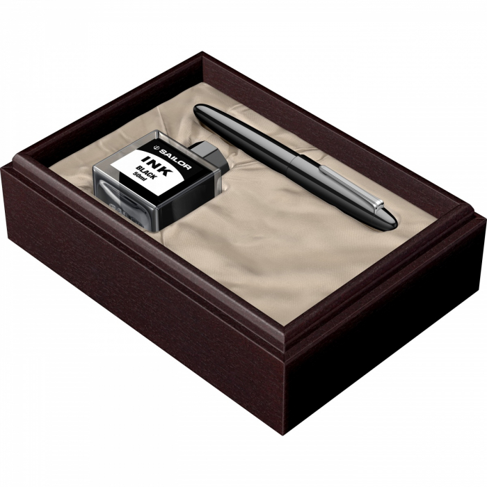 Stilou Sailor King of Pens Ringless Ebonite Black RHT King Size 21k [10]