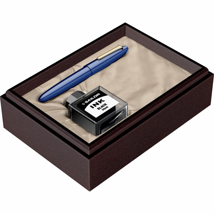Stilou Sailor King of Pens Ringless Urushi Blue GT, King Size 21k [2]