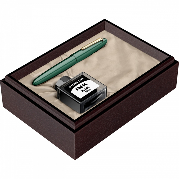 Stilou Sailor King of Pens Ringless Urushi Green GT, King Size 21k [11]