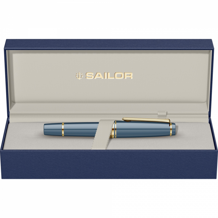 Stilou Sailor Pro Gear Ayur Blue GT, Slim Mini 14K [5]
